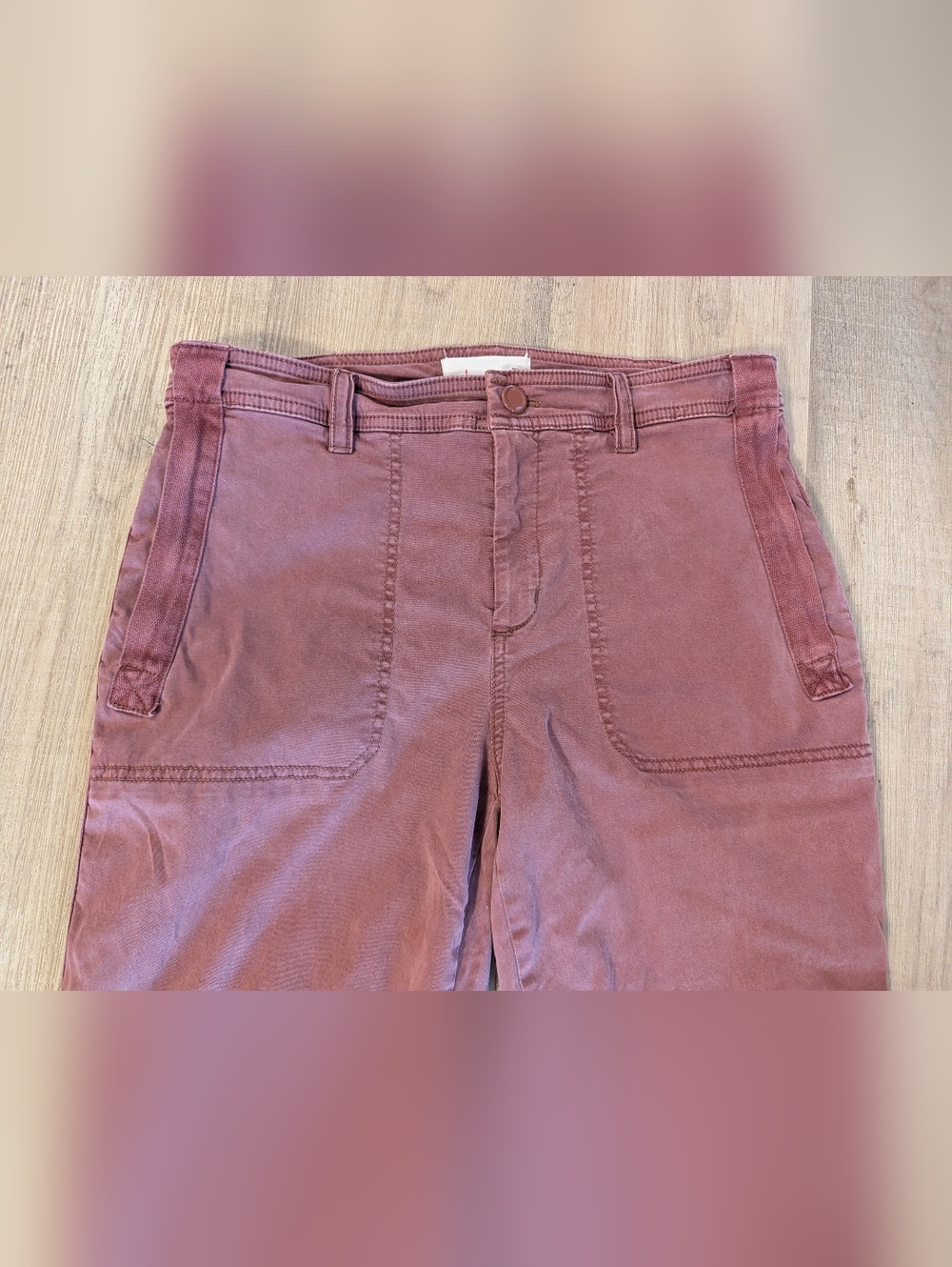 Anthropologie Tencel Blend Cropped Joggers Soft Utility Pants - Picture 3 of 11